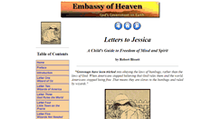 Desktop Screenshot of letterstojessica.embassyofheaven.com