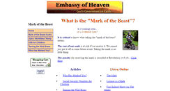 Desktop Screenshot of markofthebeast.embassyofheaven.com