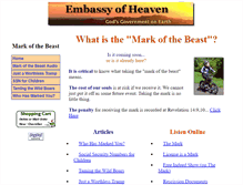 Tablet Screenshot of markofthebeast.embassyofheaven.com